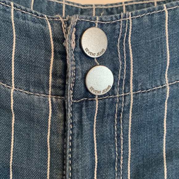 Seven7 Wide Leg Striped Jeans - Picture 2 of 7